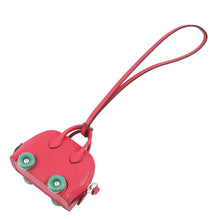 将图像加载到图库查看器中,HERMES Bolide On-Wheel Bag Charm Rose Extreme/Vert Vertigo Chevre Myzore Goatskin