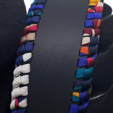 Load image into Gallery viewer, HERMES Headband Serie Grace Navy/Multicolor Swift Leather