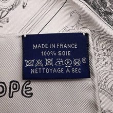 将图像加载到图库查看器中,HERMES Carre Double Face Robokabar 2023 Year Gift Size 60 Gray/White Silk100%