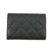 Load image into Gallery viewer, CHANEL Matelasse Classic Small Flap Wallet BlackAP0230 Caviar Leather