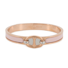 Load image into Gallery viewer, HERMES Mini Clic Chaine d'Ancre Bracelet Size PM Rose Kander Metal Enamel