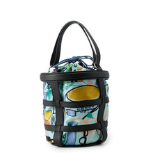 Load image into Gallery viewer, HERMES Muzaldine Black/Multicolor Epsom Silk