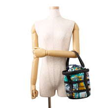 Load image into Gallery viewer, HERMES Muzaldine Black/Multicolor Epsom Silk
