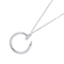 将图像加载到图库查看器中,CARTIER Juste Un Clou NecklaceB7224891 18K White Gold