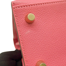 将图像加载到图库查看器中,HERMES Kelly Sellier Rose Lipstick Chevre Myzore Goatskin Size 25