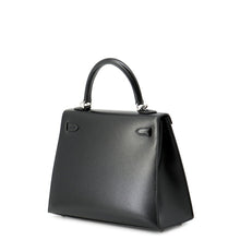 Load image into Gallery viewer, HERMES Kelly Sellier Black Box Calf Leather Size 25