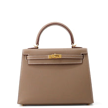 Load image into Gallery viewer, HERMES Kelly Sellier sewing Etoupe Epsom Size 25