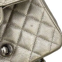 Load image into Gallery viewer, CHANEL Mini Materasse Chain Shoulder SilverA35200 Caviar Leather Size 17