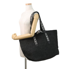 将图像加载到图库查看器中,LOEWE fold shopper BlackB507X23X10 Raffia