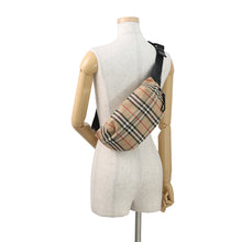 Load image into Gallery viewer, BURBERRY Checked belt bag Beige8010430 Cotton80% Polyester20%