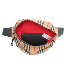 Load image into Gallery viewer, BURBERRY Checked belt bag Beige8010430 Cotton80% Polyester20%