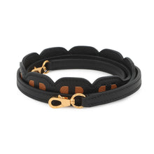 将图像加载到图库查看器中,HERMES Bandouliere Chaine d'Ancre Strap Black/Gold Epsom