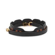 将图像加载到图库查看器中,HERMES Bandouliere Chaine d'Ancre Strap Black/Gold Epsom