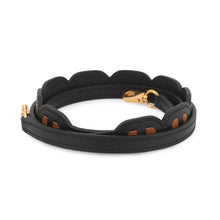 将图像加载到图库查看器中,HERMES Bandouliere Chaine d'Ancre Strap Black/Gold Epsom