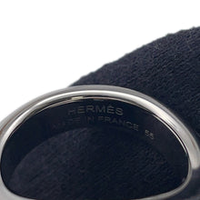 Load image into Gallery viewer, HERMES Ring (Jockey) Size 55 Black Box Calf Leather Metal