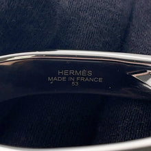 将图像加载到图库查看器中,HERMES Ring (Jockey) Double Size 53 Black Epsom Metal