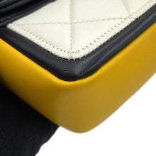 将图像加载到图库查看器中,CHANEL Matelasse CC Logo Cruise Line Chain Shoulder Bag Beige/White/YellowA92207 Lambskin Size 22