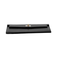 Load image into Gallery viewer, HERMES kelly pocket long Black Chevre Shamqila