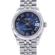 将图像加载到图库查看器中,ROLEX Datejust 31 W31mm Stainless Steel K18WG Bright Blue Dial278274