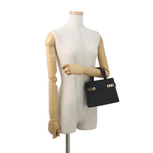 将图像加载到图库查看器中,Delvaux Tempe Crash BlackAA0646BQS099ZDO Calf Leather Size Small