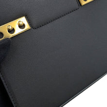 将图像加载到图库查看器中,Delvaux Tempe Crash BlackAA0646BQS099ZDO Calf Leather Size Small