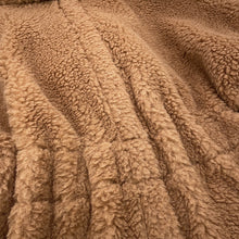 Load image into Gallery viewer, MAX MARA New Ababo Teddy Bear Cape Size SM Camel4736145206001 Camel88% Silk12%