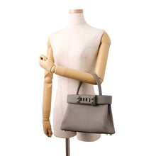 将图像加载到图库查看器中,HERMES Medor 2WAY Handbag Gris Meyer Togo Leather Swift Leather Size 26