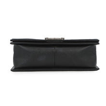 Load image into Gallery viewer, CHANEL Boy Chanel Matelasse ChainShoulder Bag BlackA67086 Caviar Leather Size 25