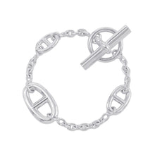 将图像加载到图库查看器中,HERMES Chaine d'Ancre Farandole Bracelet Size SH SV925