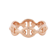Load image into Gallery viewer, HERMES Chaine d'Ancre Anchene Ring Size PM/50/#10H110025B 00050 18K Pink Gold