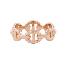 将图像加载到图库查看器中,HERMES Chaine d'Ancre Anchene Ring Size PM/50/#10H110025B 00050 18K Pink Gold