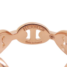 Load image into Gallery viewer, HERMES Chaine d'Ancre Anchene Ring Size PM/50/#10H110025B 00050 18K Pink Gold