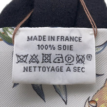 Load image into Gallery viewer, HERMES Twilly 《Near the equator》 Gris Pelle /Yellow/Green Silk100%