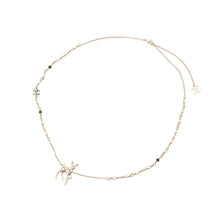 将图像加载到图库查看器中,CHANEL CC Logo Bambi Motif Long Necklace Metal Faux Pearl Rhinestone