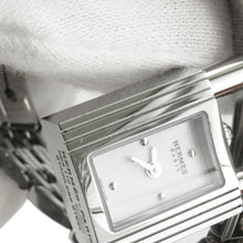 将图像加载到图库查看器中,HERMES Kelly watch W16mm Stainless Steel Sparkling White Lacquer DialKE4.110