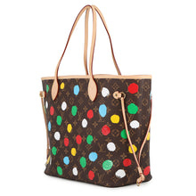 将图像加载到图库查看器中,LOUIS VUITTON LV × YK Neverfull Brown/MulticolorM46381 Monogram Painted Dot Size MM