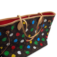 将图像加载到图库查看器中,LOUIS VUITTON LV × YK Neverfull Brown/MulticolorM46381 Monogram Painted Dot Size MM