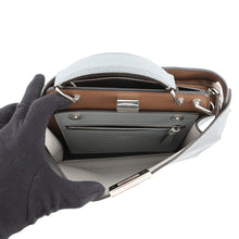 将图像加载到图库查看器中,FENDI Peekaboo 2WAY Handbag Gray7VA530 Leather Size Small