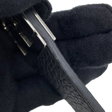 Load image into Gallery viewer, FENDI FENDI logo strap for short handbags. Black8AV483 Leather