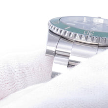 将图像加载到图库查看器中,ROLEX Submariner Date W40mm Stainless Steel Green Dial116610LV