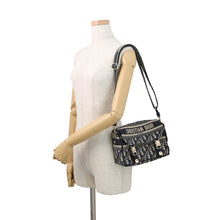 Load image into Gallery viewer, Dior Diorcamp Oblique Embroidery Shoulder Bag Navy/BeigeM1241ORIW_M928 Canvas Size Small