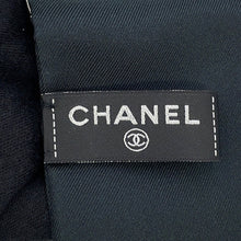 Load image into Gallery viewer, CHANEL CC Logo Scarf White/Black Silk100%
