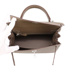 将图像加载到图库查看器中,HERMES Kelly Sellier Etoupe Veau Madame Size 25