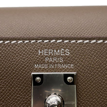 将图像加载到图库查看器中,HERMES Kelly Sellier Etoupe Veau Madame Size 25