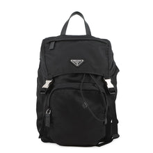Load image into Gallery viewer, PRADA Re-Nylon Backpack Black Nylon Leather