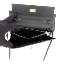 Load image into Gallery viewer, HERMES Kelly wallet long to go Black Epsom