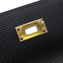 Load image into Gallery viewer, HERMES Kelly wallet long to go Black Epsom