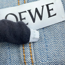 将图像加载到图库查看器中,LOEWE Anagram Trapeze Denim Jacket Size 40 Denim BlueS359Y50X95 Cotton100%