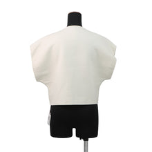 Load image into Gallery viewer, HERMES Short-sleeved bolero Size 34 Blanc Naturel Cashmere100%