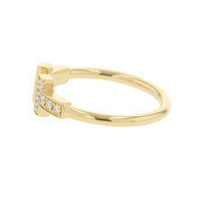 Load image into Gallery viewer, TIFFANY&Co. T Wire Diamond Ring Size Approximately No. 960147091 18K Yellow Gold